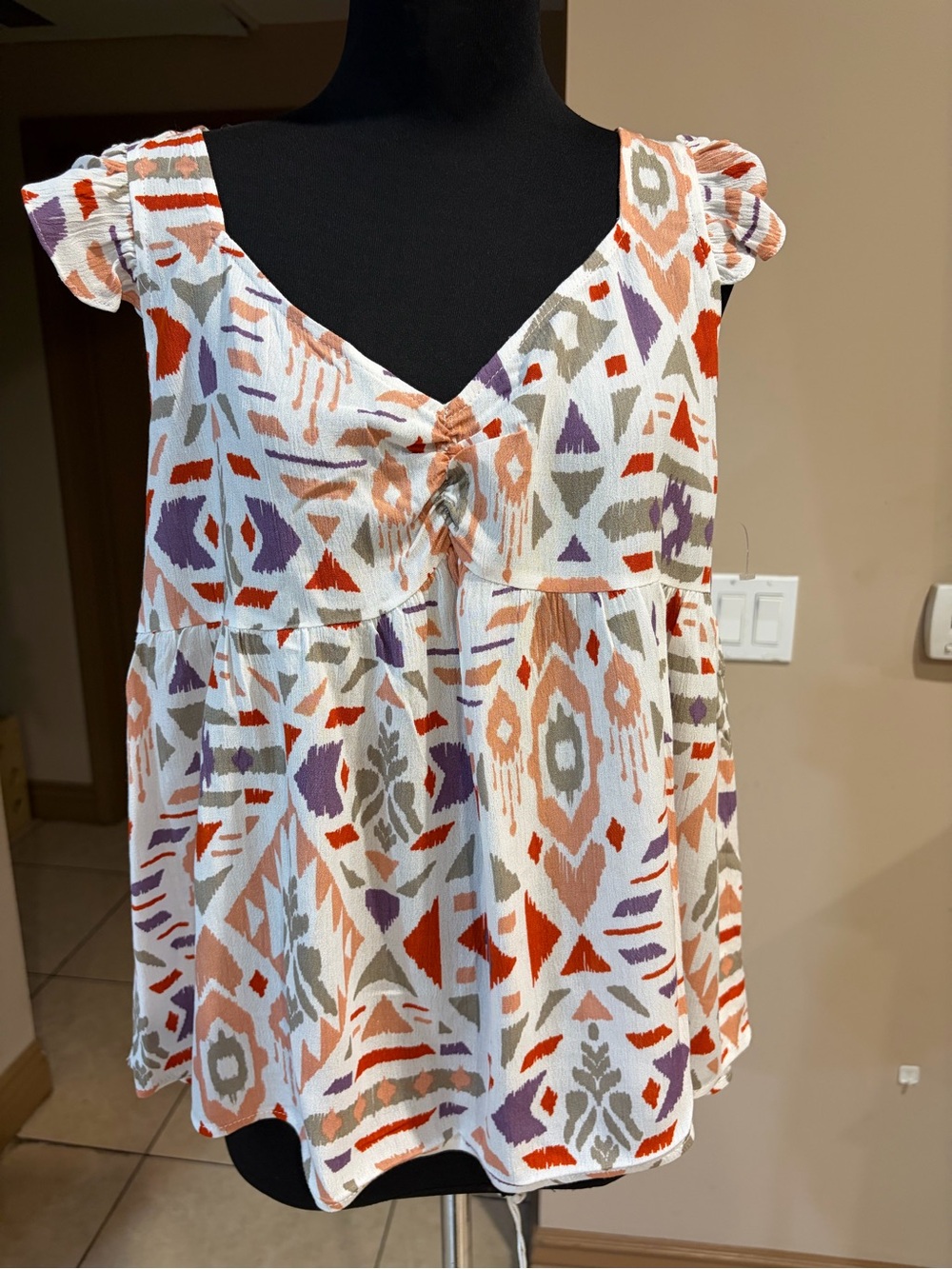 Andree by aunt white blouse.